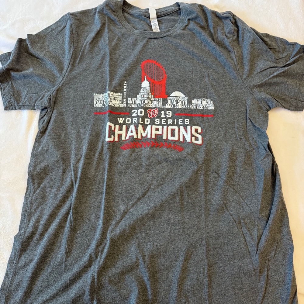Grey T-shirt  2019 Washington World Series